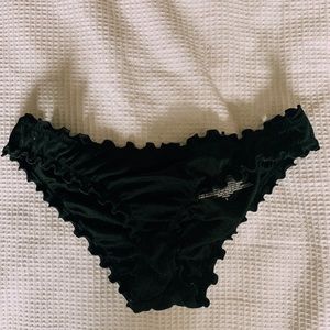 Black Ruffle Bottoms
